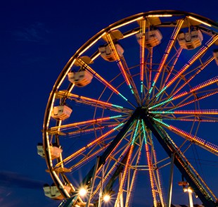 Ferris wheel at local fair