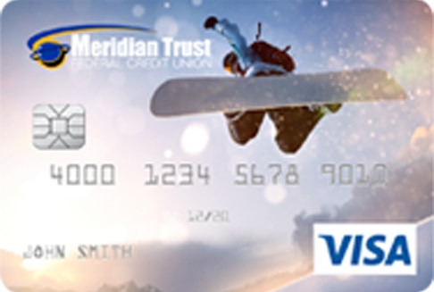 Snowboarder debit card design